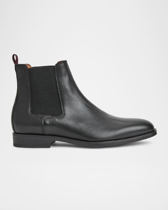 Suede Black Leather Booties No Heel Black Round Toe Basic Chelsea Ankle Boot  Prettylittlething Black Boots
