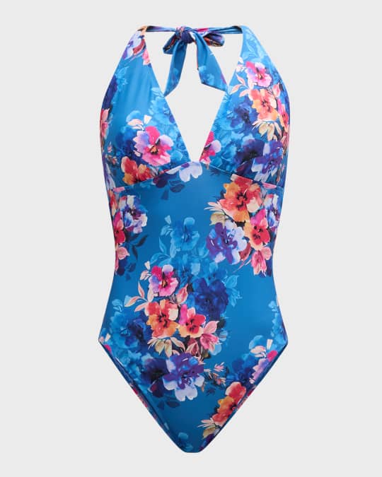 Summer Days Halter One-Piece Swimsuit 
