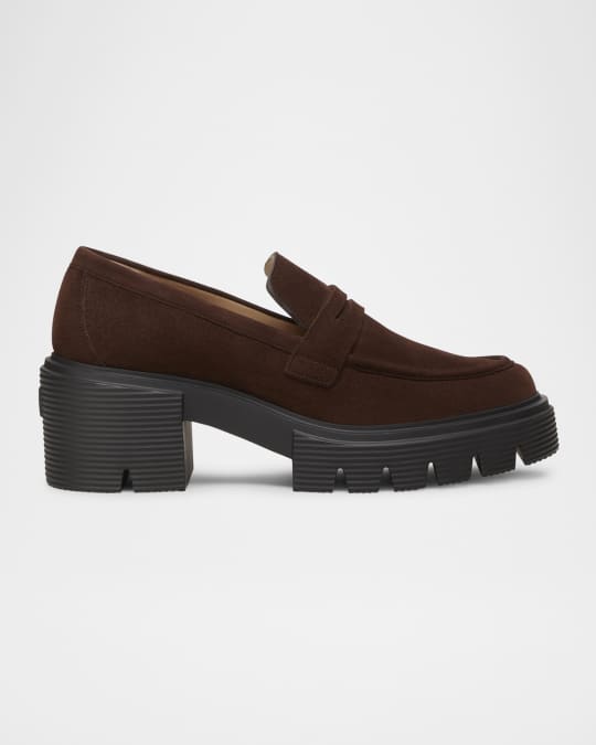 Stuart weitzman platform loafers shop