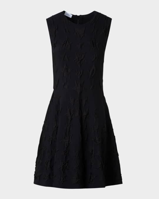 Akris punto 3D Star Jacquard Knit Mini Dress | Neiman Marcus