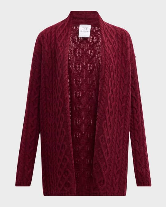 Cashmere Cable-Knit Cardigan