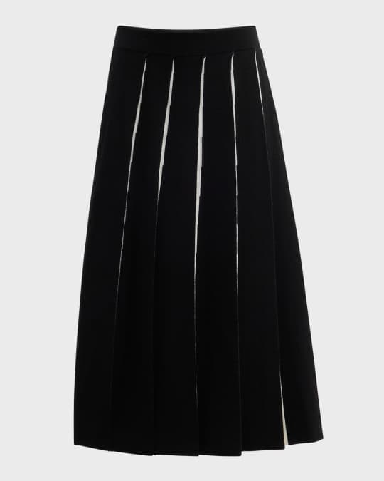 Pleated Midi Skirt