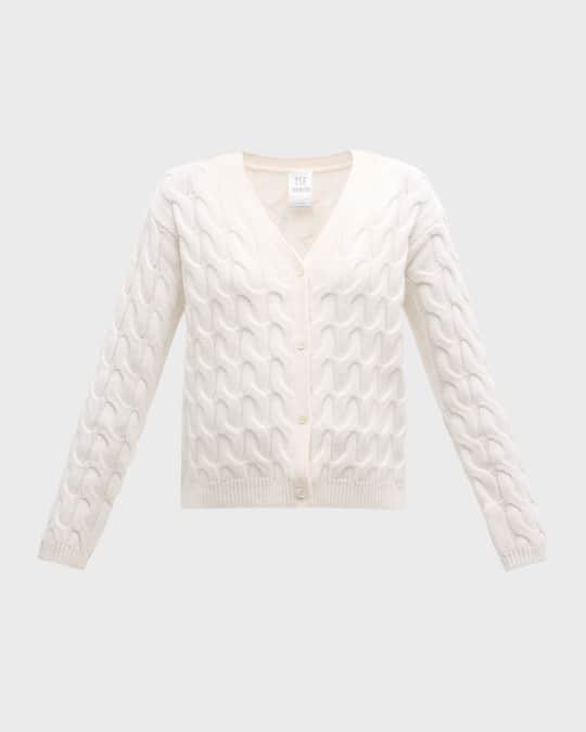 Cashmere Cable-Knit Cardigan
