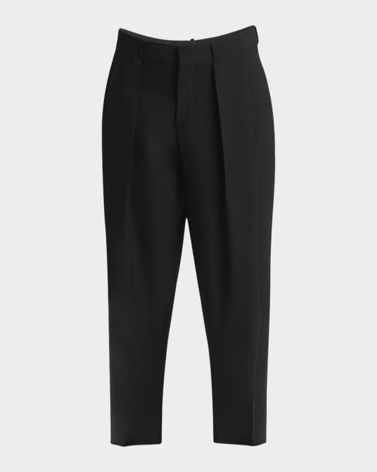 Men's Pleated Wool Pants