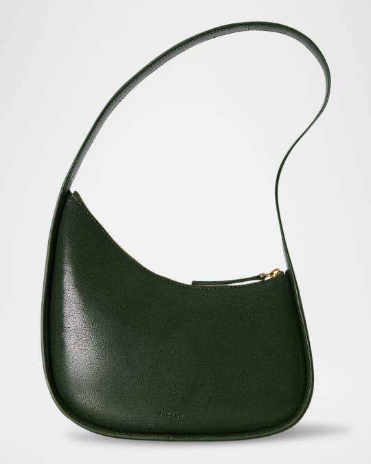 【関税&送料込】The Row Borsa A Spalla Half Moon In Nappa Half Moon Bag Black in Leather – The Row
