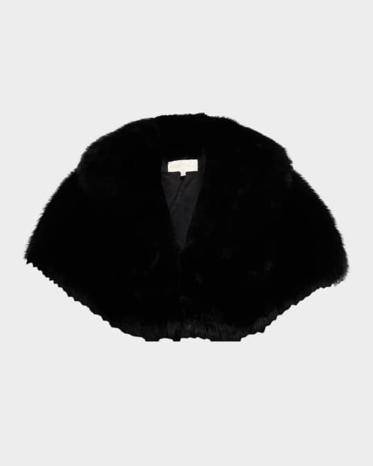 The Adrienne Faux Fur Capelet