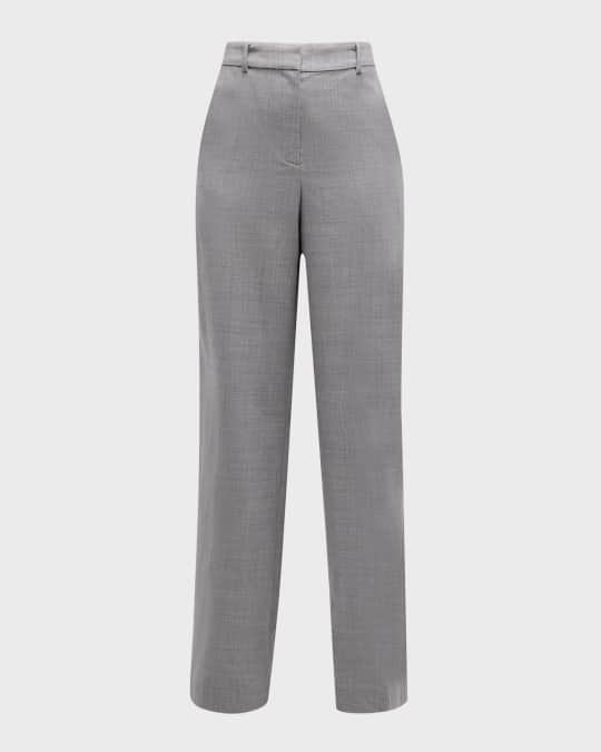 Tavar Wool Straight-Leg Pants