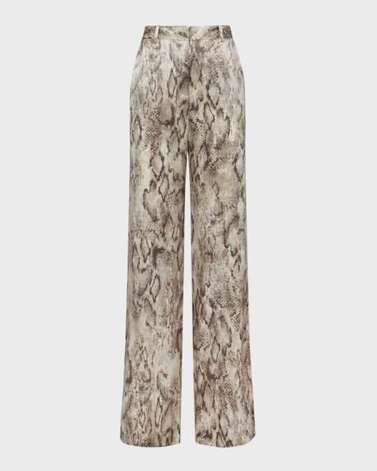 Snake Pilar Wide-Leg Pants