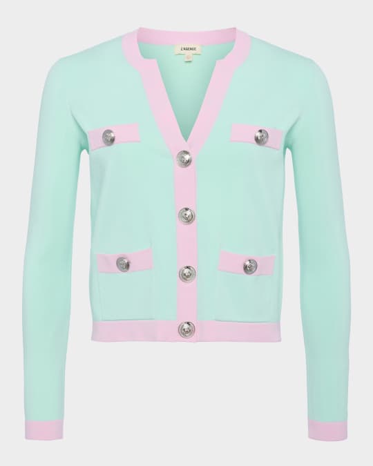 Estefania Contrast Trim Cardigan