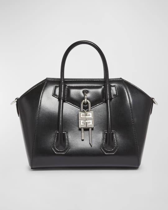 Givenchy Antigona Mini Lock Top-Handle Bag in Leather