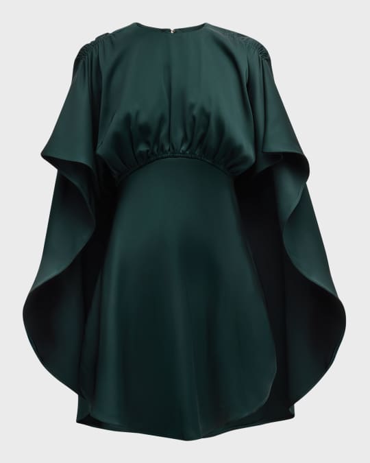 Zimmermann Eden Cascading Cape Mini Dress | Neiman Marcus