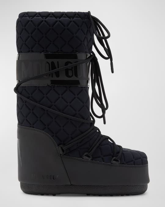 Moon Boot Icon Quilted Nylon Tall Snow Boots | Neiman Marcus