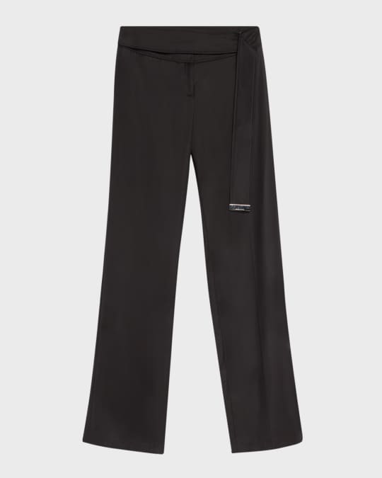 Brandon Maxwell The Ashton Belted Straight-Leg Pants