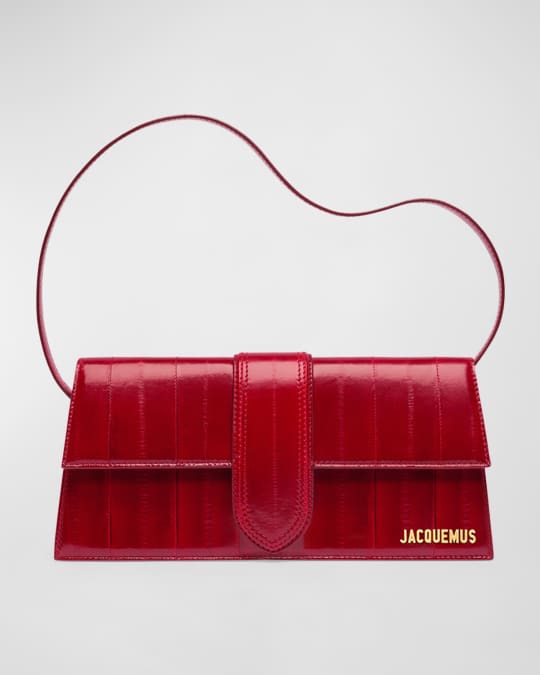 Jacquemus Le Bambino Long Leather Shoulder Bag | Neiman Marcus