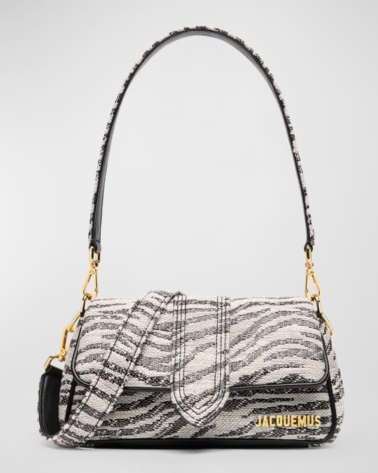 Jacquemus Le Petit Bambimou Zebra Canvas Shoulder Bag