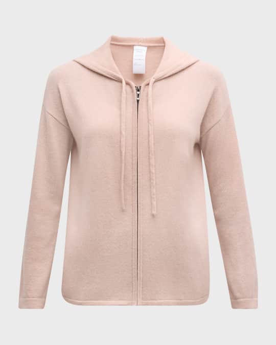 Neiman Marcus Cashmere Collection Cashmere Zip-Front Hoodie