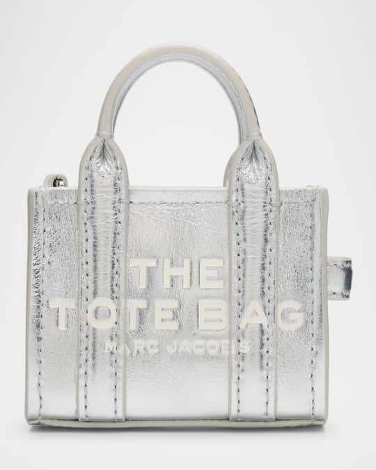 Marc Jacobs The Metallic Leather Nano Tote Charm | Neiman Marcus