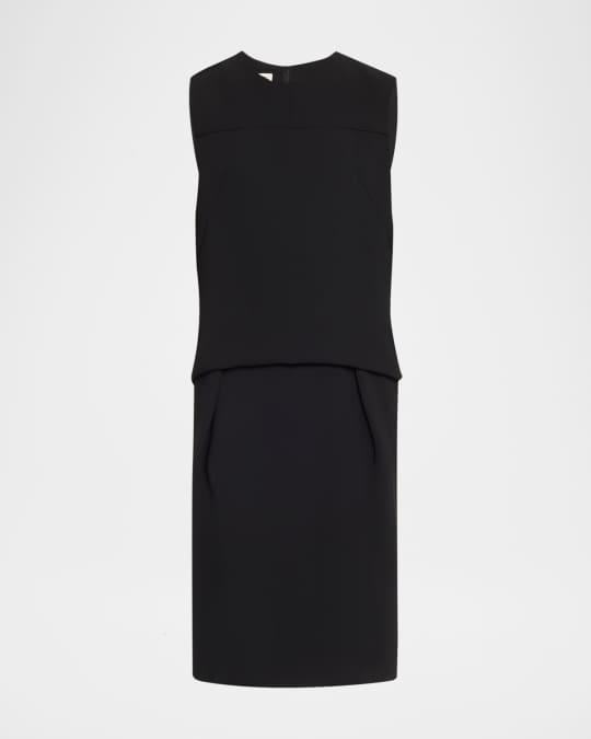 Dorenta Drop-Waist Sleeveless Midi Dress