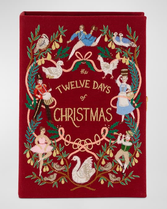 Olympia Le-Tan The Twelve Days of Christmas Book Clutch Bag
