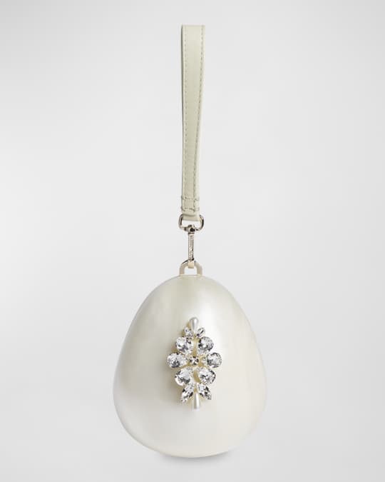Simone Rocha Micro Pearly Egg Crossbody Bag | Neiman Marcus