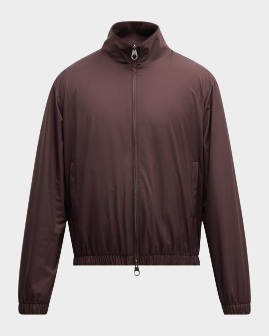 Loro Piana Men's Windmate Storm System Nylon Bomber Jacket