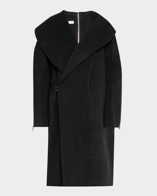Helmut Lang Apex Wool Cocoon Jacket | Neiman Marcus