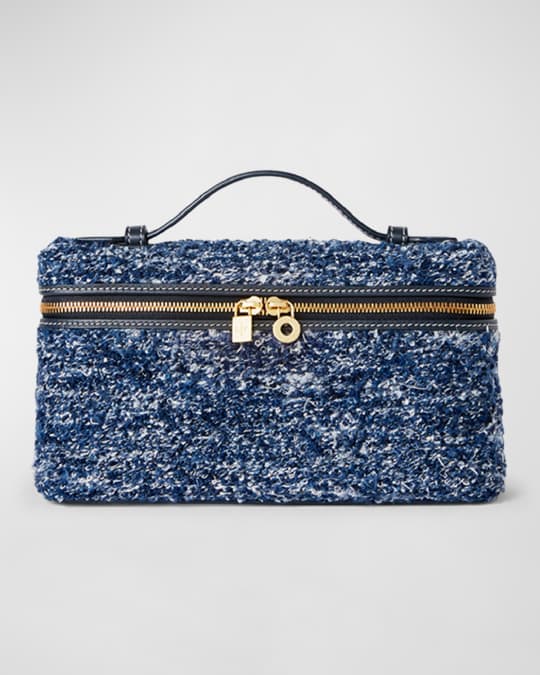 Loro Piana Extra Pocket Tweed Shoulder Bag | Neiman Marcus