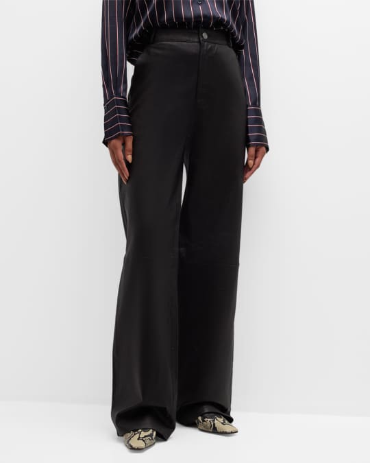 Relaxed Leather Trousers