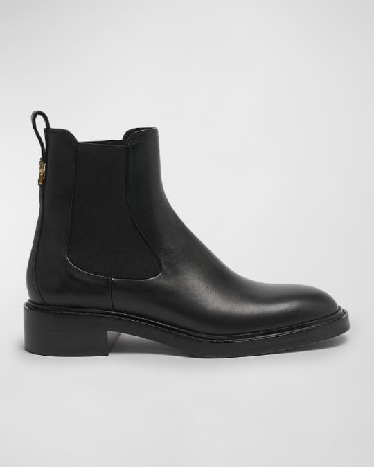 Chloe Marcie Leather Chelsea Ankle Booties | Neiman Marcus