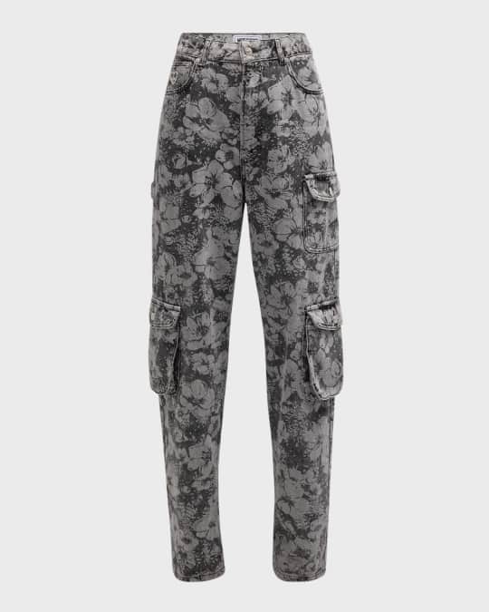 Moschino Jeans Floral Cargo Pants | Neiman Marcus