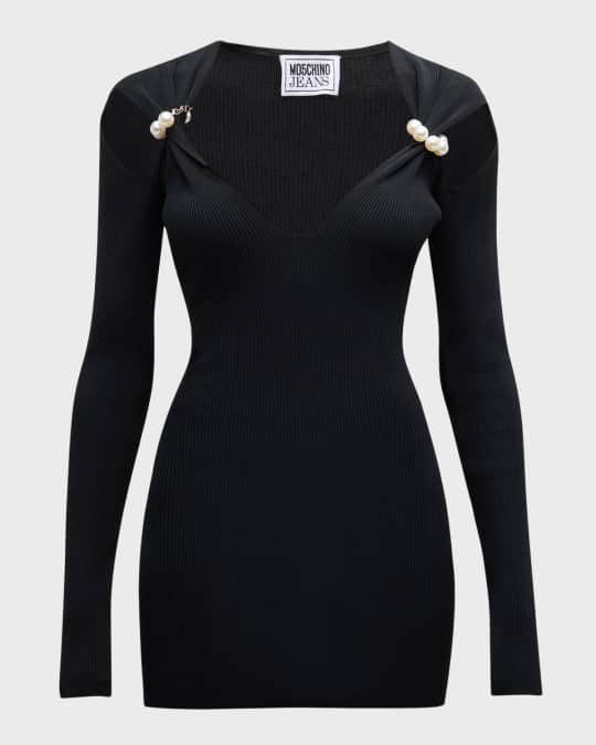 white christmas dresses 90s Moschino Couture Cocktail Dress