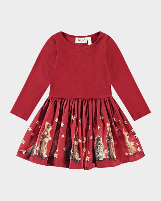 Girl's Candi Combo Dress, Size 6M-2