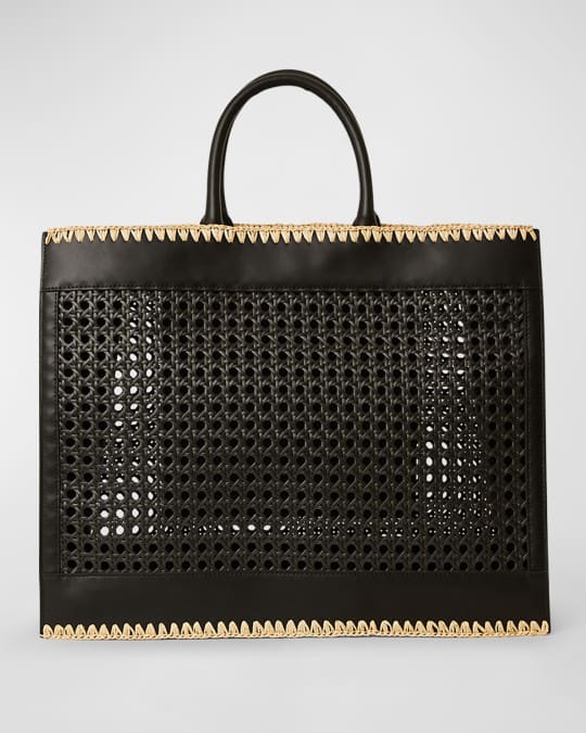 BTB Los Angeles Ellie Large Woven Leather Tote Bag | Neiman