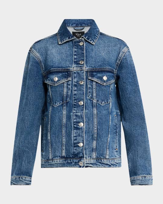 Rails Grove Starry Night Denim Trucker Jacket Neiman Marcus