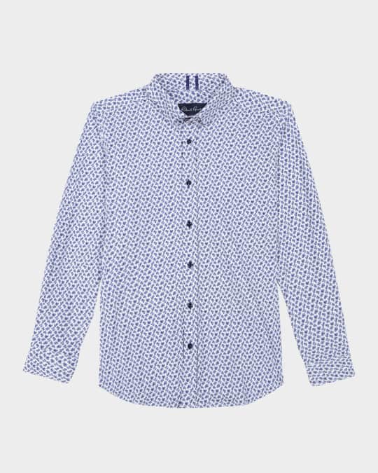 Men's Harlan Micro-Paisley Sport Shirt