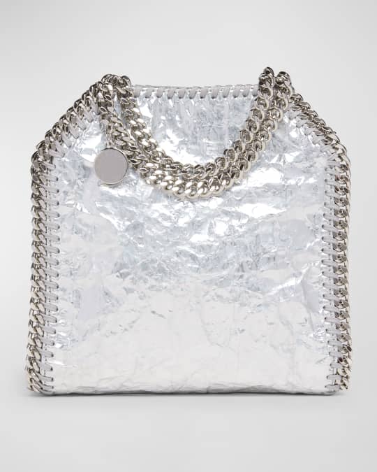 Falabella Mini Crackled Metallic Tote Bag