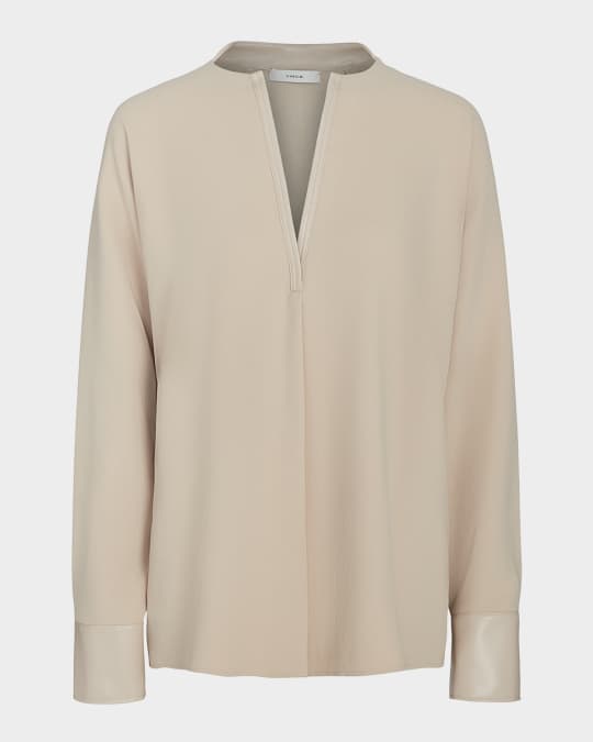 Women's Blouse Dolman 3/4 Sleeve Slit Style main image 1