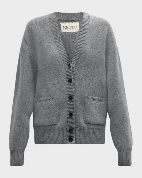 Ruth Compact-Knit Melange Cardigan