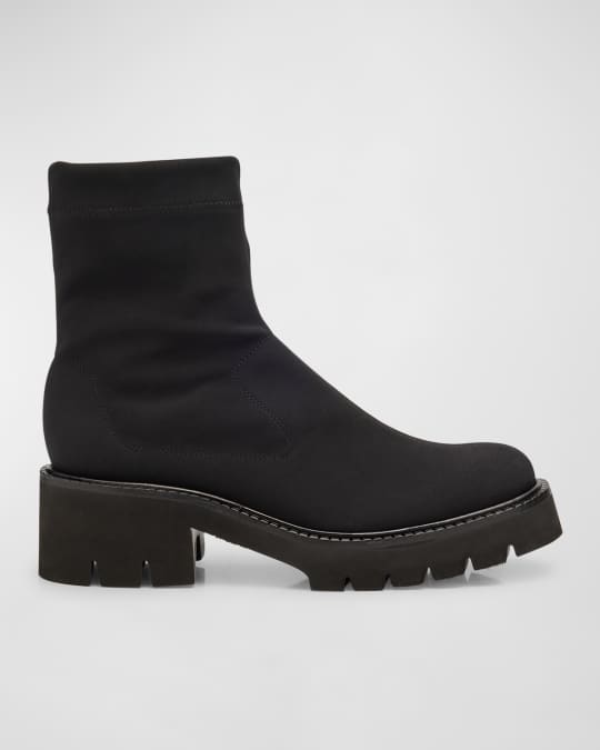 Tessa Stretch Lug-Sole Booties