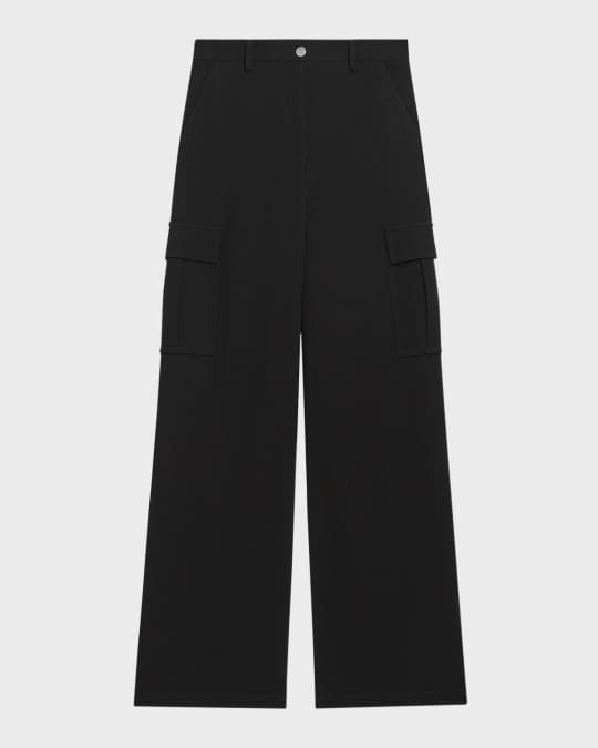 パンツ Theory CARGO PKT PANT HZ ADMIRAL CREPE Admiral Crepe Relaxed Straight Pant | Theory