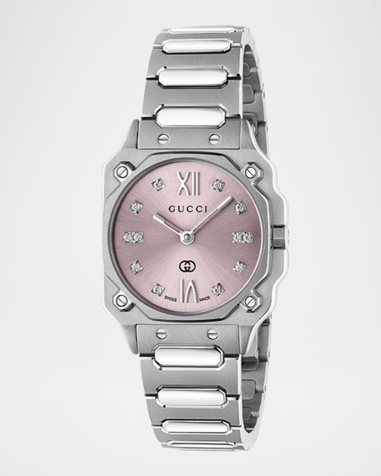 Gucci Stainless Steel G-Flat 24mm Bracelet Watch with  display picture 2