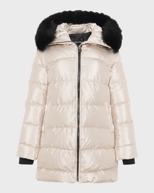 Apres-Ski Jacket With Detachable Toscana Lamb Shearling Hood Trim