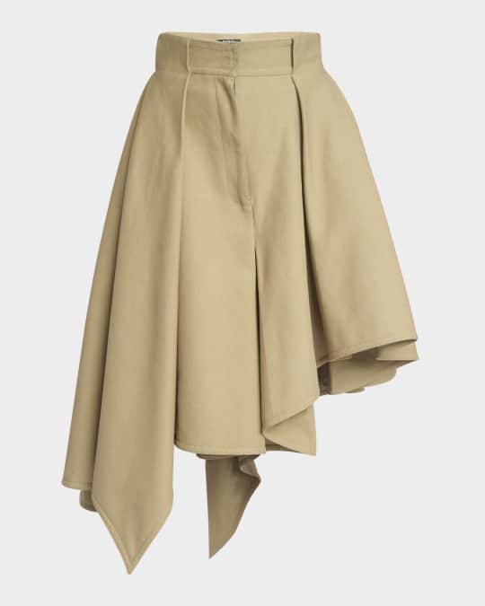 【関税込み】balmain Pleated midi skirt Balmain Pleated High-Low Cotton Midi Skirt | Neiman Marcus