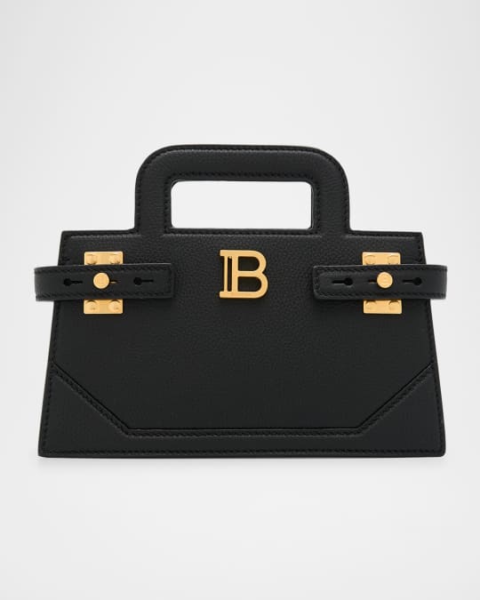 BBuzz Small Top-Handle Bag in Grained Leather 