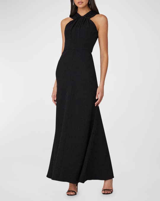 jaded london halter neck dress Shop Cindy Plunge Maxi Dress In Green | Jaded London