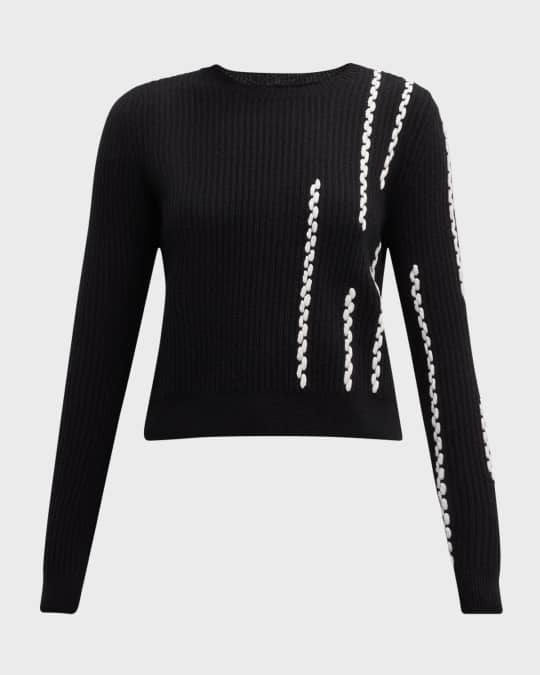Cashmere Braided Sweater