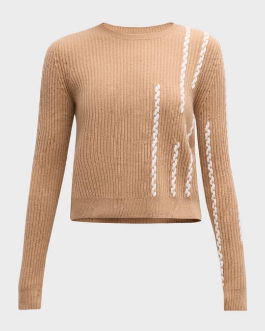 Cashmere Braided Sweater