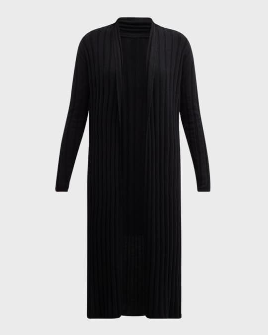 Cashmere Ribbed Duster Cardigan