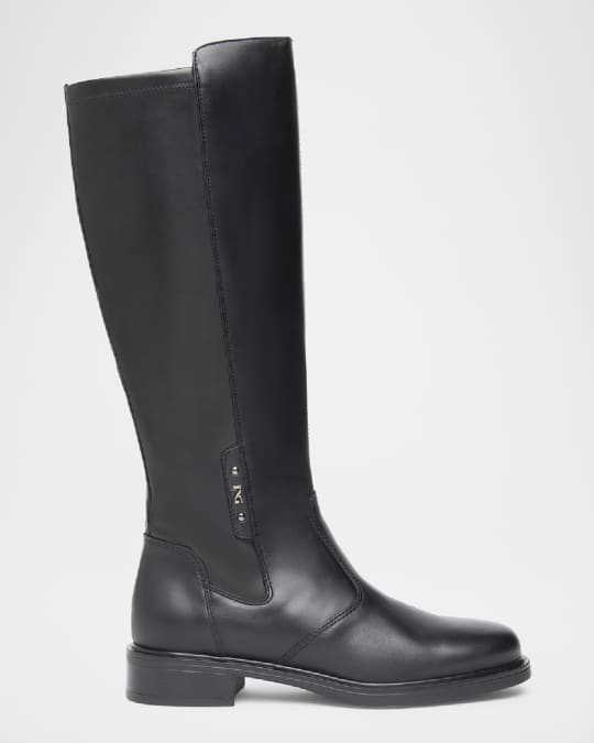Leather Knee-High Boots