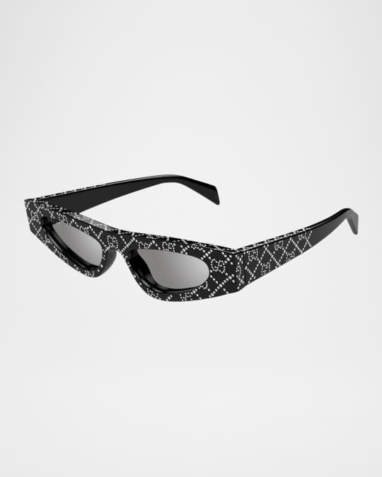 【関税&送料込】Gucci Embellished Acetate Sunglasses Gucci Embellished Acetate Cat-Eye Sunglasses | Neiman Marcus